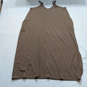 Brown Sleeveless Dress